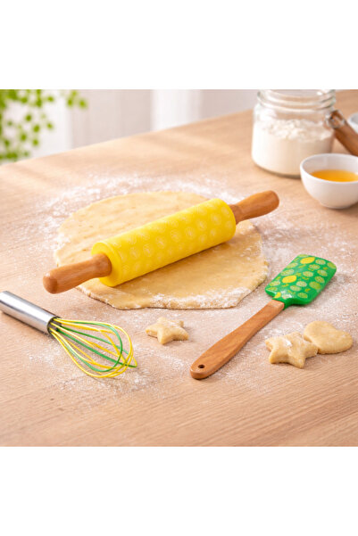 Tohana طقم مطبخ ثلاثي صغير من السيليكون بالليمون