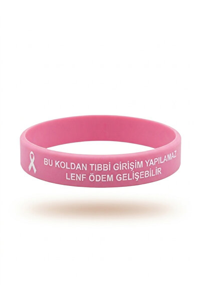 Genel Markalar Lenfödem Uyarı Bilekliği – Bu Kolumu Kullanmayın – Silikon – Okunaklı Baskı – 1 Adet