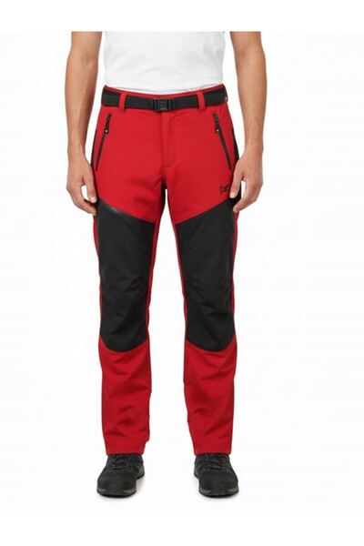 PLAYOFF بنطلون أبوي ماكالو للأنشطة الخارجية باللون الأحمر
