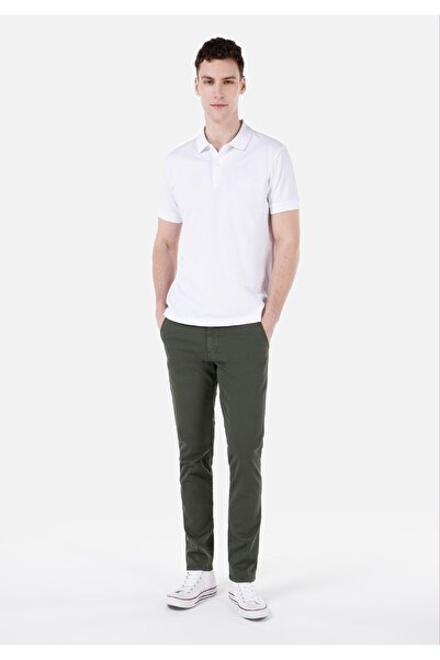 Colin's Мъжки зелени панталони с прави крачоли и средна талия