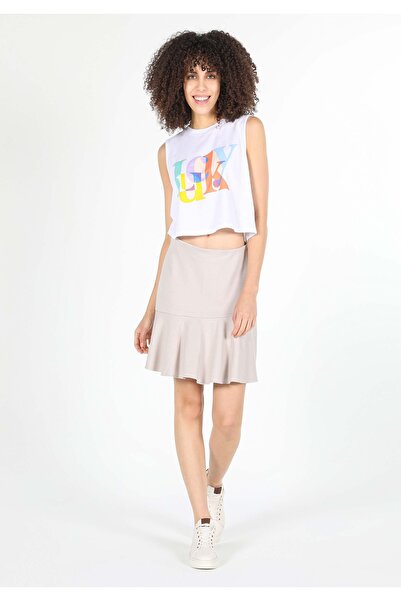 Colin's تنورة بيج نسائية بقصة عادية