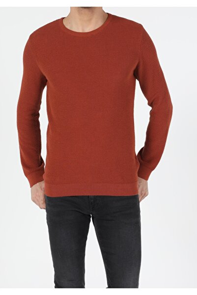 Colin's Сlim Fit Круглий комір Чоловічий Помаранчевий Светр