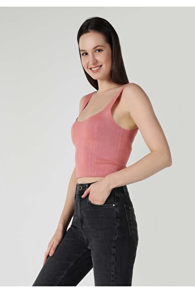 Colin's Tricou portocaliu pentru femei Slim Fit