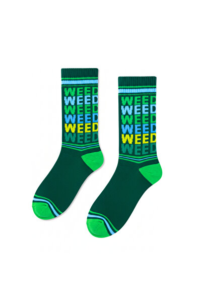 CARNAVAL SOCKS Цветни тенис чорапи с надпис „Тревога“