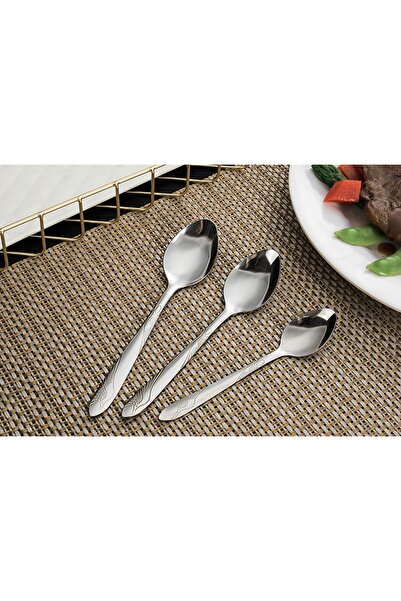 OEM Lingurita pentru cafea, ceai, desert, otel inoxidabil, 6 buc/set