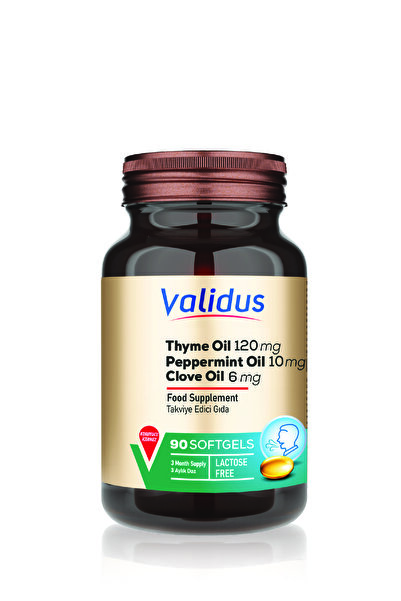 Validus Fresh Breath Clove Oil + Oregano Oil + Peppermint Oil 90 Softgel