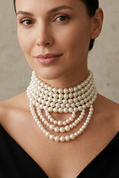 PETEK AKSESUAR Inci Choker Kolye