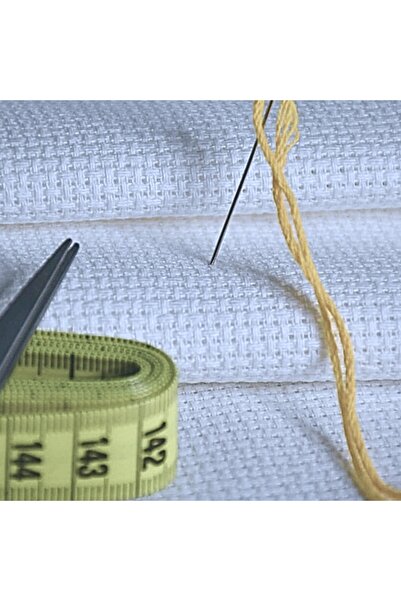 Sabaev Material ETAMINA Alba pentru Broderie 100 x 150 cm