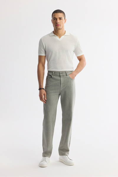 Avva Men's Light Blue Distressed Washed Jean Trousers A51Y3542