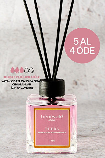 Benevole Pudra Bambu Çubuklu Oda Kokusu 100 ml | Saflığın ve Temizliğin Esintisi
