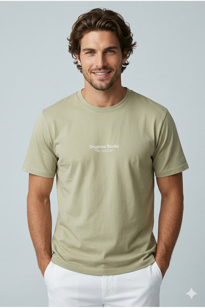 Jack & Jones Ανδρικό μπλουζάκι Basic με τύπωμα μονόχρωμο, άνετο και υψηλής πο...