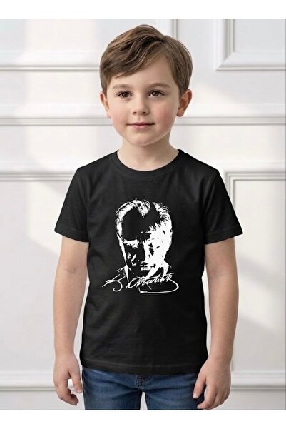 KUMRUNUN DÜNYASI Ataturk Printed Kemal Atatürk Signed T-Shirt Tshirt Girls Bo...