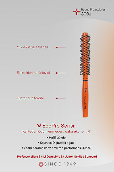 RODEO Ecopro Seri Professional Saç Fırçası 3001