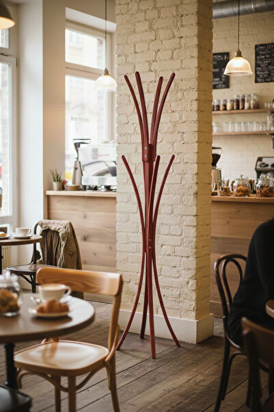 VİLİNZE Vesti Ahşap Ayaklı Portmanto Elbise Askılık