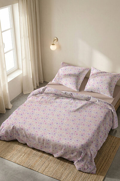 Menderes Home Σετ Παπλωματοθήκης Διπλής Κρεβατοκάμαρας Cotton Collection Βιολετί
