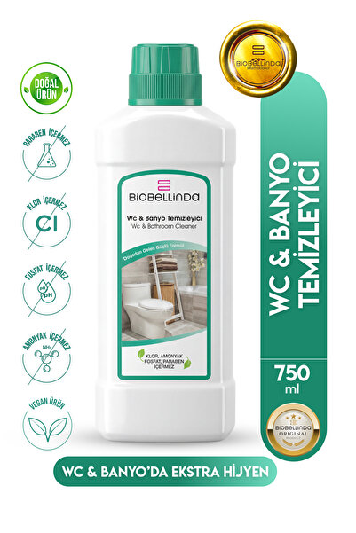 BioBellinda Doğal Wc & Banyo Temizleyici Yenilenen Doğal Formül 750ml