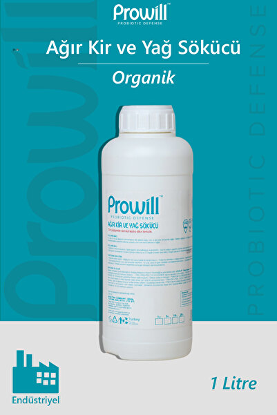 PROWİLL Endüstriyel Yağ Sökücü 1 L | Organik Ağır Kir & Yağ Çözücü