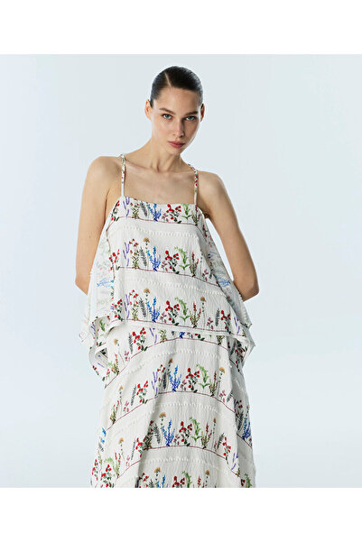 Twist PONPON ŞERİTLİ DESENLİ BLUZ