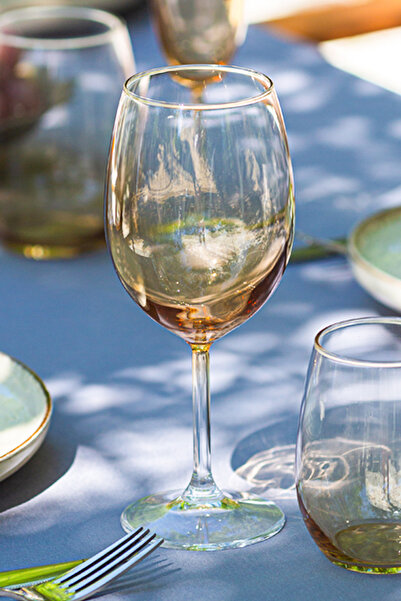 Rakle Larc 4'lü Kadeh Seti Amber 440 cc