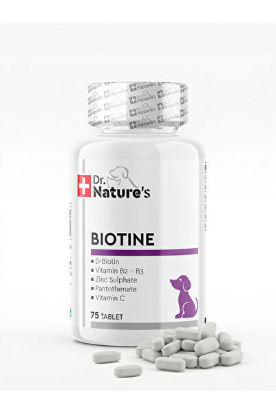 Dr. Nature's Köpekler İçin Biotin – Deri ve Tüy Sağlığı Vitamini, Tüy Dökülme...