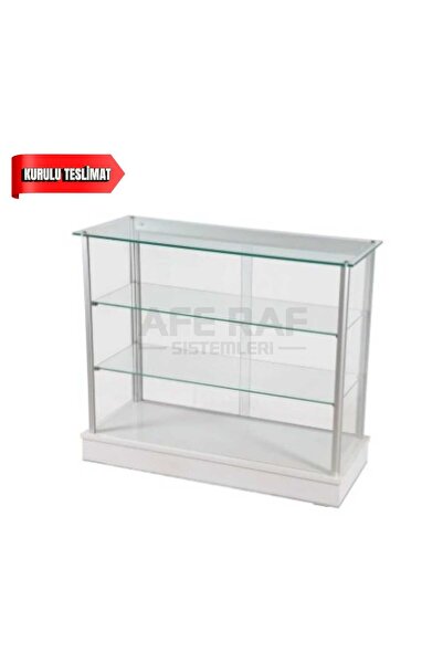 AFE DEKOR Alüminyum Iskelet Camlı Banko 40*100*h85, , VİTRİN, BANKO