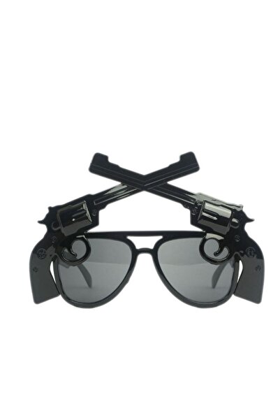 partidolu نظارة حفلات ويسترن بارتي على شكل مسدس لون أسود