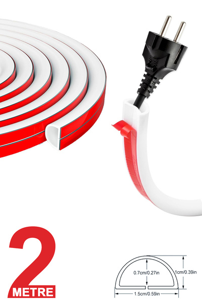 BlueApple Esnek Kablo Kanalı Beyaz / BA-KK05