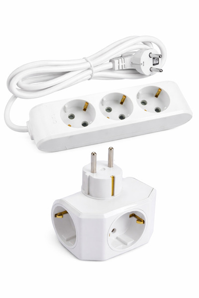 VİKO Beyaz Set Multi-let 3'lü Topraklı Çocuk Korumalı Grup Priz 3 Metre Kablo...