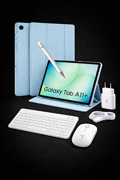Samsung Galaxy Tab A1 Plus 8gb 256gb 11 İNÇ (KALEM HEDİYE) Kılıf Başlık Cam K...