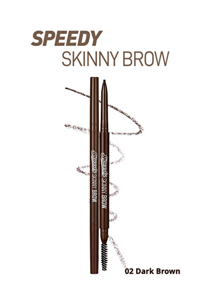 PERIPERA قلم حواجب ذو طرف رفيع للغاية ذو مظهر طبيعي PERIPERA Speedy Skinny Br...