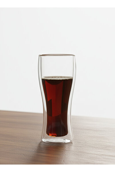 Jet's Home كوب سعة 420 مل مع زجاج مزدوج وجدار