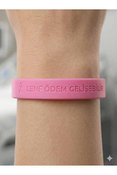goldenform Lenfödem Uyarı Bilekliği – Bu Kolumu Kullanmayın – Gömme Baskı (Si...