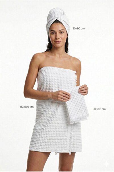 serenıa Σετ πετσετών Angelina 3 τεμαχίων Λευκό