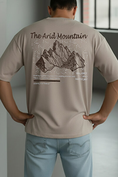 Teenage Millionaire Men's Arid Mountain Camel Oversize Salas T-Shirt