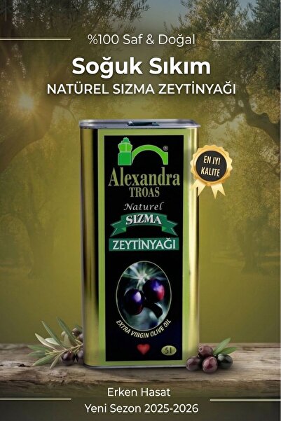 Alexandra Troas Soğuk Sıkım Naturel Sızma Zeytinyağı