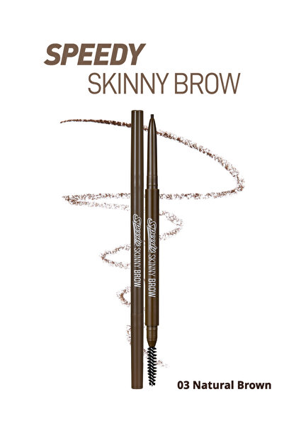 PERIPERA قلم حواجب ذو طرف رفيع للغاية ذو مظهر طبيعي PERIPERA Speedy Skinny Br...