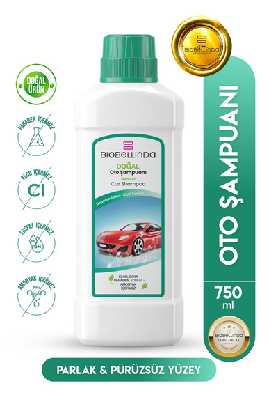 BioBellinda Oto Şampuanı Zorlu Ve Çıkmayan Lekelere Karşı Etkili Çözüm 750 ml