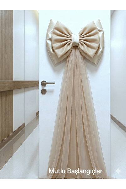 Mutlu Başlangıçlar Hastane Odası Süsleme 50 cm Büyük Kapı Fiyongu Hayal Tül