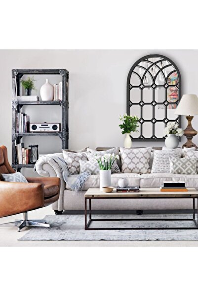 Liar Dekor Liar Pencere Ayna - Lpa-02 - (ANTRASİT GRİ) (ÜRÜN SADECE ÇERÇEVEDİR)