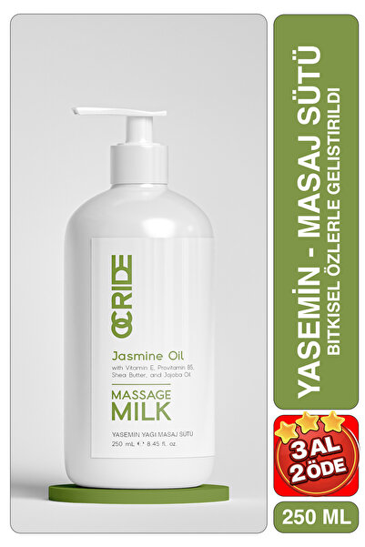 ocride Doğal Yasemin Yağı Masaj Sütü 250 ml – Canlandırıcı ve Nemlendirici Ba...