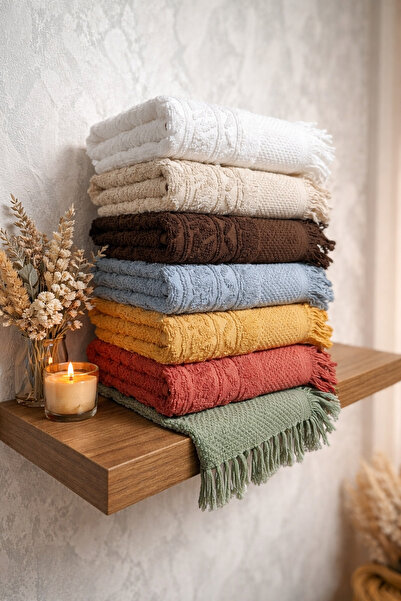 Peacock 6-Piece Ultra Soft Premium Towel Set (275Gr) 100% Cotton