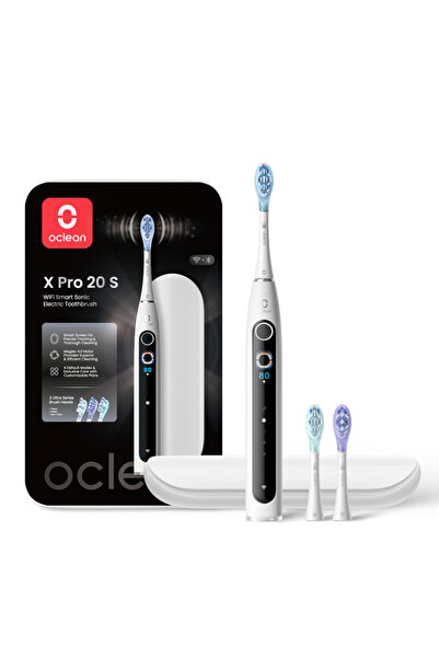 Oclean Periuță de dinți electrică X Pro 20 Set, AI, 84000rpm, Wi-Fi, IPX7, Zo...