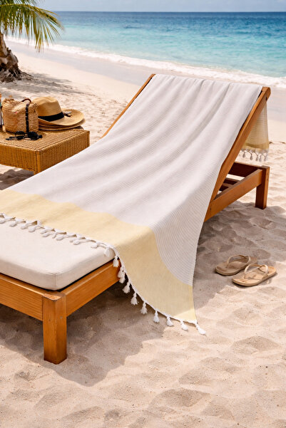 LUNGA VİTA Πετσέτα παραλίας hürrem 100% βαμβάκι, μεγάλου μεγέθους 90x170, πετ...