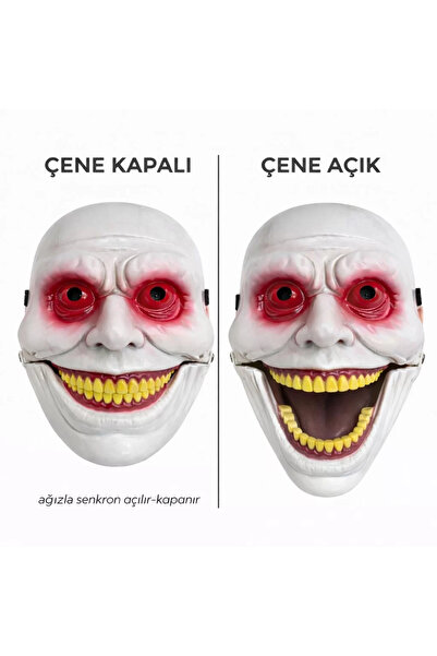 Kanonik Education Red Horror Mask with Movable Jaw Mechanism