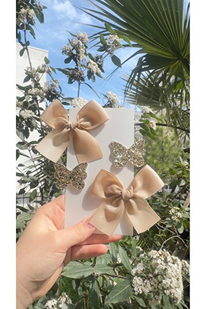 Toka Perisi Σετ κλιπ με μεταλλικά κουμπώματα Clara σε χρυσό καφέ τόνους (μετα...