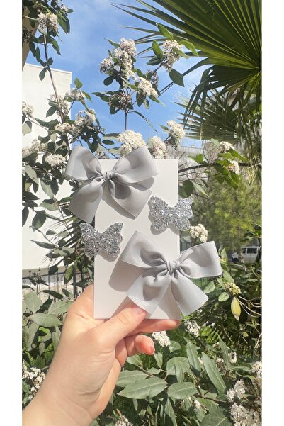 Toka Perisi Clara Silver Clip Buckle Set (5/3 cm Metal Buckle)