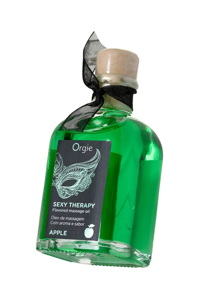 Genel Markalar ORGIE Lips Tatlı Oyun Seti (Öpüşme Masaj Yağı), elma, 100 ml