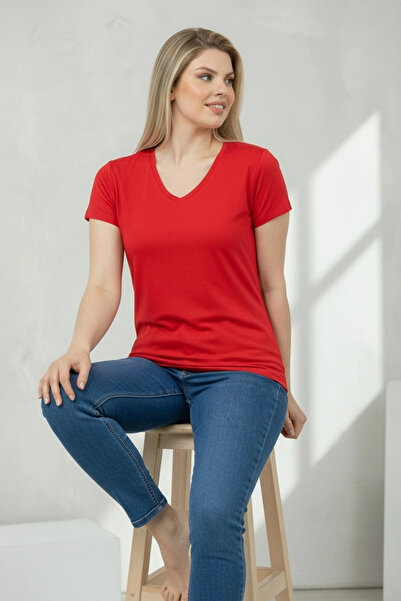 aytemas Βασική μπλούζα με λαιμόκοψη V