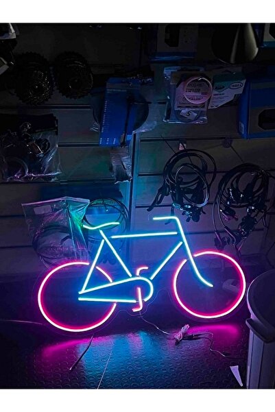Extremmotif Bisiklet Neon Led Tabela Duvar Dekorasyon