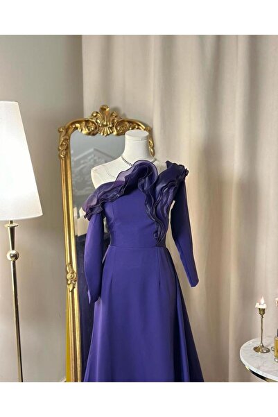 vanus fashion فستان سهرة طويل 4892 (لونين)